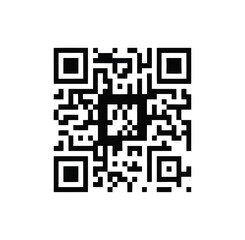 High-resolution QR code for seamless digital access and information retrieval – minimalist black and white matrix barcode design