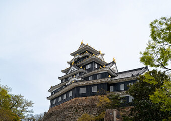 Okayama Castle in the vcity of Okayama Japan