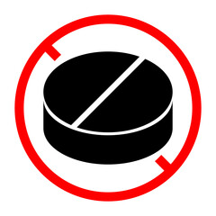 No Drug Sign Icon, Simple Icon Vector Design, best used for presentation, application, web and banner