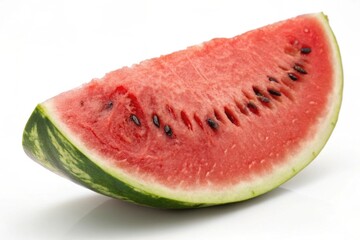 Juicy Watermelon Slice: A Refreshing Summer Treat Isolate on white background