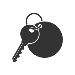House key icon isolated on transparent background