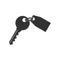 House key icon isolated on transparent background