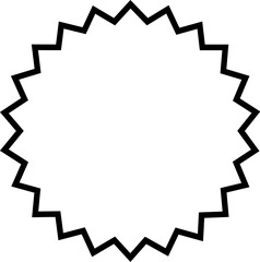 Illustration of starburst shape vector graphic design element for burst shape design and graphic design projects resource use vector