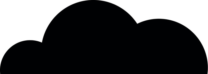 Illustration of black cloud vector illustration for weather forecast design and rainy season decoration graphic design element vector