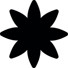 Illustration of download black eight pointed star vector graphic design element for free decoration and creative project needs vector