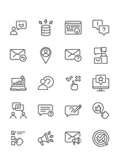 set of survey icons, feedback, opinion, review
