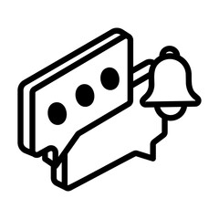 notification Line Icon