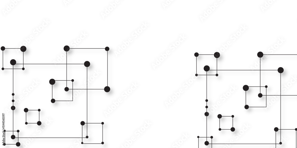 Poster abstract beautiful perfect random lines background white and black background with dote design white