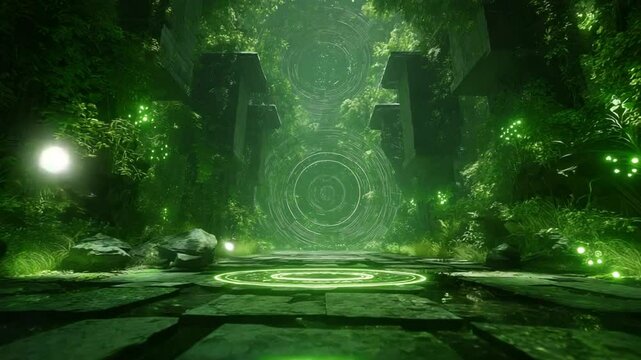 フラクタルと幾何学が回転するサイケデリックトランス用ループ映像｜VJ素材・覚醒系ビジュアル