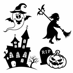halloween vector set
