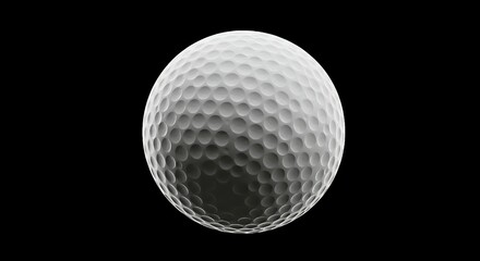 Showcasing modern design and the subtle elegance of sports equipment, a golf ball is presented with sharp clarity, making it suitable for promoting innovation, leisure activities, and quality products