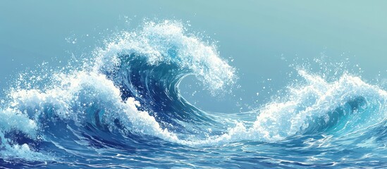 Ocean Wave Illustration
