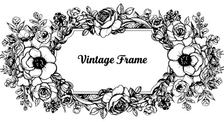 Floral Elegance: This image encapsulates a romantic, vintage aesthetic with delicate floral motifs, perfect for adding a touch of grace to any design.