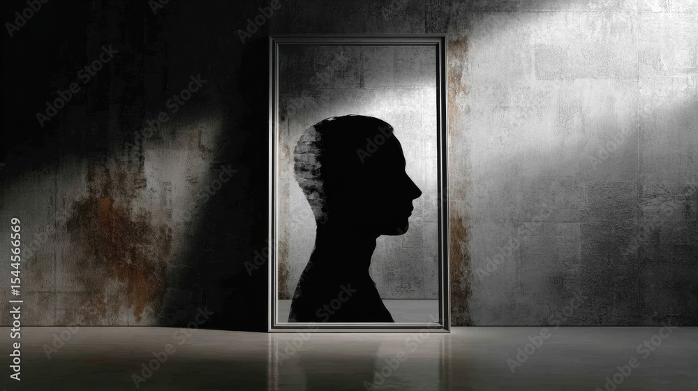 Poster exploring cognitive distortions and reframing techniques for personal growth and mental clarity in a