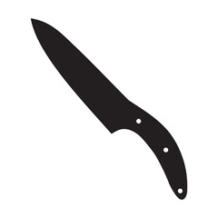 Knife icon vector. Hunting knife illustration sign. Military knife communication symbol. Cold weapon web icon set.