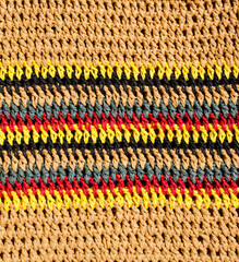 Close -up from the threads of Rafia.