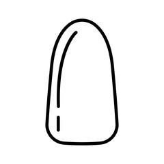 Lineart Icon acrylic nails beauty accessories for salon branding