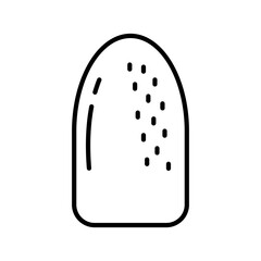 Lineart Icon glitter nails beauty accessories for salon branding