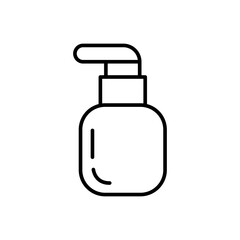 Lineart Icon nail polish beauty accessories for salon branding