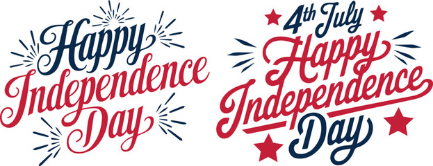 Happy American 4th of July Independence Day Typography t shirt design, United States July holiday celebration. Vector illustration.