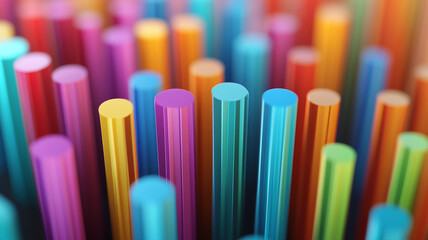 colorful straws background
