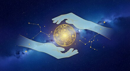  Celestial Hands and Golden Sphere © Irt