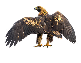 Fototapeta premium Spanish imperial eagle spreading wings with sharp look