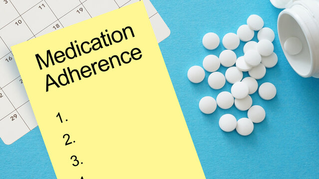 Medication Adherence is shown using the text as medical concept