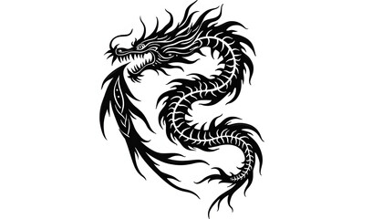 tribal dragon tattoo full