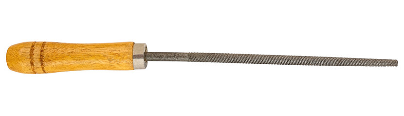 Old rusty file (rasp), isolated on white