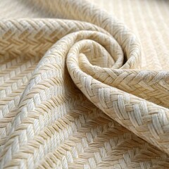 Off-White and Beige Woven Textile Texture