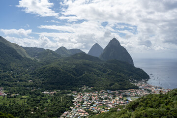St.Lucia - Pitons - Wanderung - Tet Paul Nature Trail mit tollem Ausblick