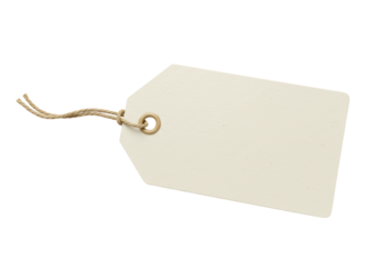 Isolated Blank Beige Price Tag