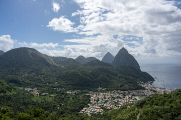 St.Lucia - Pitons - Wanderung - Tet Paul Nature Trail mit tollem Ausblick