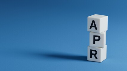 apr questions and answers on wooden elements.close up of wooden elements,Business Concept.3D rendering on blue background.