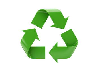 Obraz premium Isolated Green Recycle Symbol with Arrow Cycle