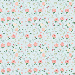 seamless background with flowers