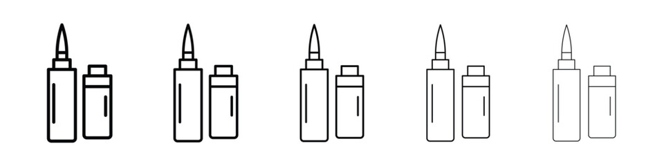 Eyeliner icon. graphic icon design template