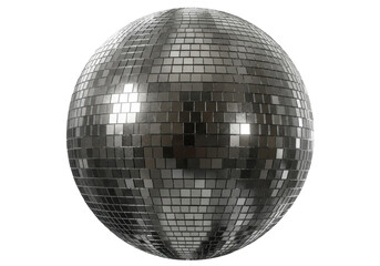Isolated Silver Disco Ball Party Celebration