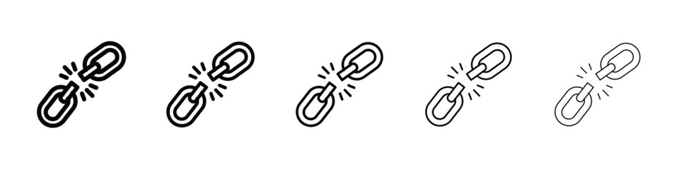 Weakness icon filled flat sign concept for web design.