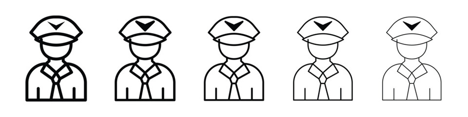 User pilot icon filled flat sign concept for web design.