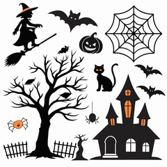 halloween house with bats