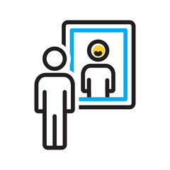 Vector multi color icon for Similar