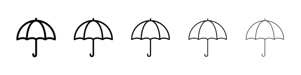 Umbrella icon filled flat sign concept for web design. © Recoonde