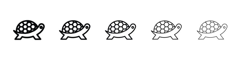 Turtle icon filled flat sign concept for web design.
