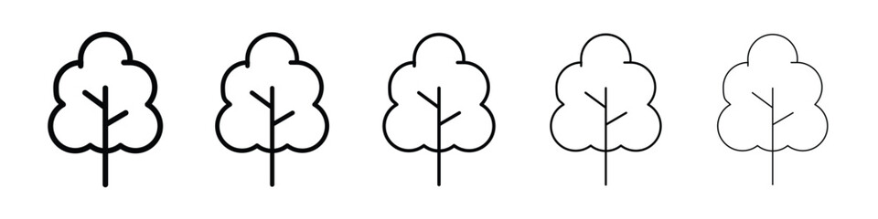 Tree icon filled flat sign concept for web design.