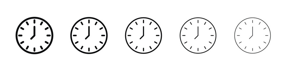 Time icon filled flat sign concept for web design.