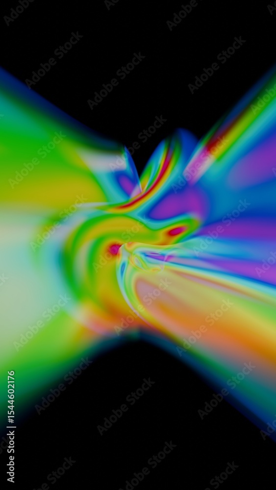 Poster a colorful abstract image of a black background