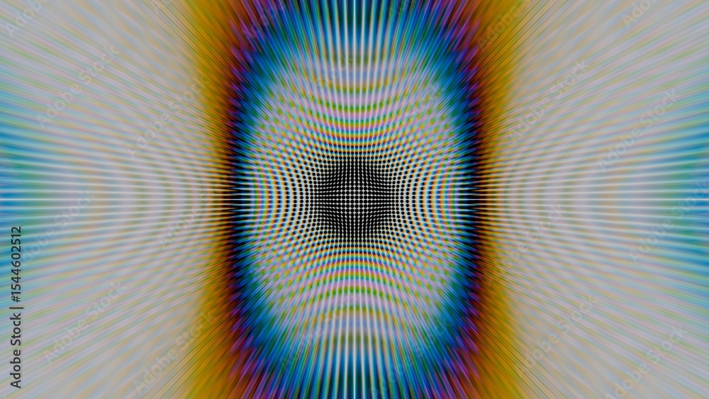 Poster a computer generated image of a colorful, psychedelicly, psychedelicly pattern