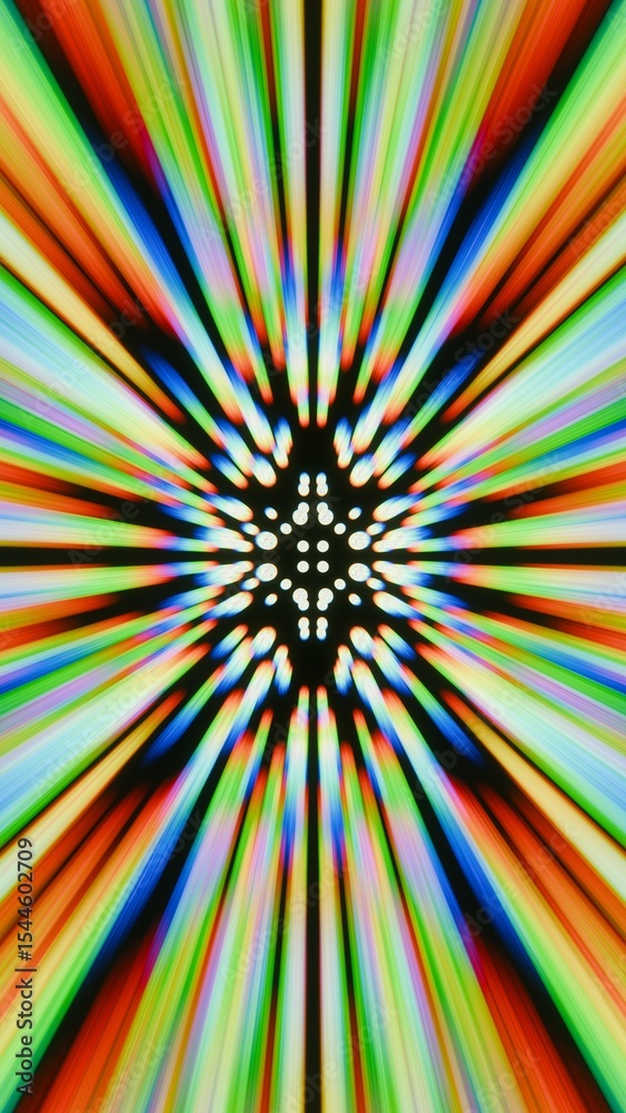 Poster a colorful background with a star burst